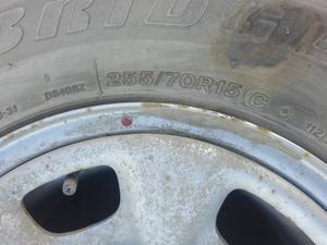 Колесо запасное 255/70 R15 G7 TOYOTA Hilux 