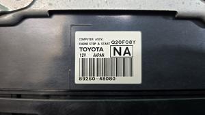Блок управления СТАРТ/СТОП LEXUS RX300 LEXUS RX300 89260-48080