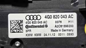 Блок управления климат-контролем AUDI A6 C7 AUDI A6 4G0820043AC