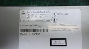Магнитола мультимедиа LEXUS RX300 LEXUS RX300 86120-4D220