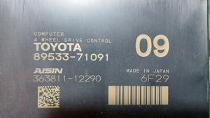 Блок управления полным приводом G8 TOYOTA Hilux 89533-71091