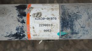 Вал приводной передний G8 TOYOTA Hilux 43430-0K070
