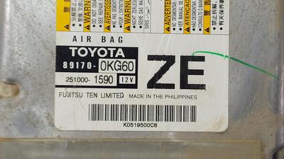 Блок управления SRS AIRBAG G8 TOYOTA Hilux 89170-0KG60