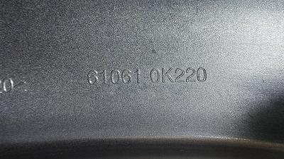 Расширитель арки крыла задний правый G7 TOYOTA Hilux 61681-0K926